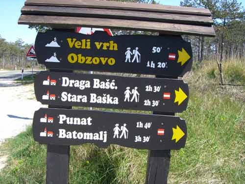 krk wandern obzovo baska
