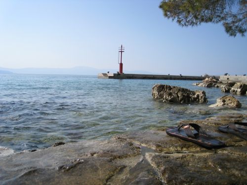 Strand bei Malinska (Haludovo)