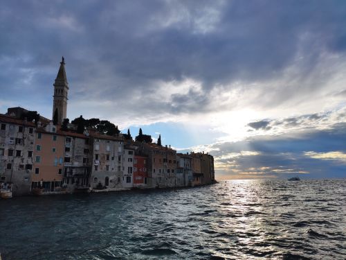 Rovinj zum Sonnenuntergang