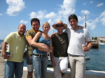 <p>Auf nach Istrien (vlnr): Michi, Matthias, Birgit, Dennis (spontaner Mitfahrer), Christoph</p>