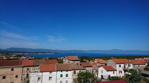 Turmblick: Appartement Kvarner mit Blick auf Sveti Vid und die Bucht von Malinska