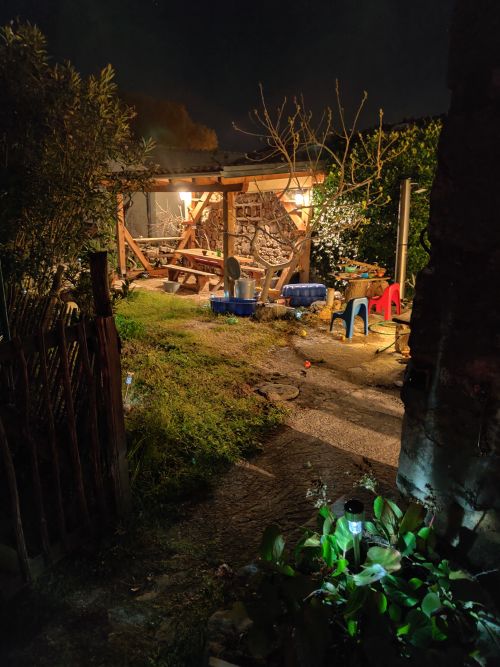 Insel Krk - Ferienwohnung Porthos mit eigenem umzÃ¤unten Garten mit Meerblick