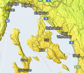 Sonneneinstrahlung Photovoltaik Insel Krk Kroatien