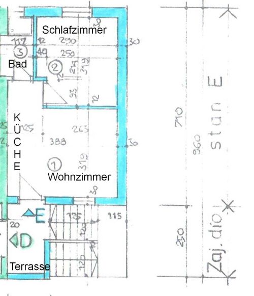 Grundriss ca. 26 qm2