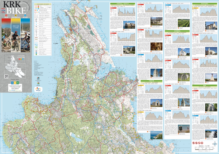 Fahrradkarte Insel Krk