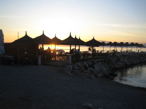 Kroatien Insel Krk Njivice Strand Bar