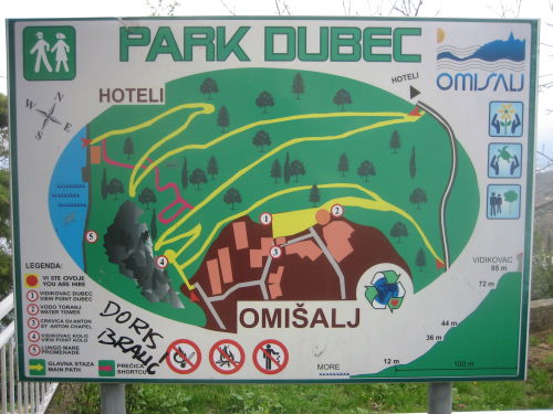 Insel Krk Omisalj Park Dubec