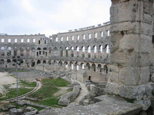 Kroatien Istrien - Pula Colosseum