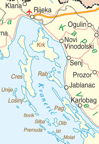 Kvarner Bucht Kroatien