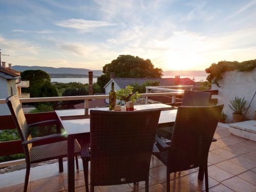 Balkon der Aramis (1.OG) mit Traumhaften Meerblick,perfekt für den Sonnenuntergang