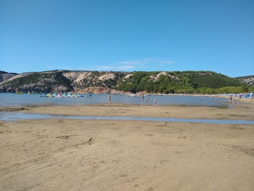 Paradiesstrand in Lopar auf der Insel Rab