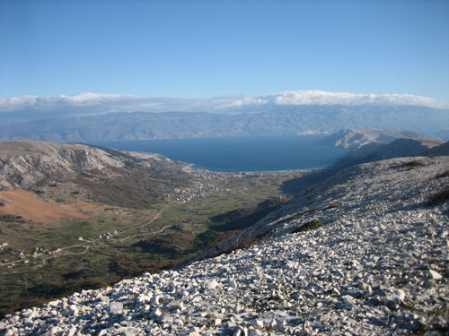 Wanderung Krk - Punat (Blick auf Baska)