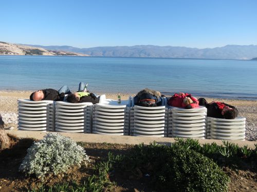 Silvester 2012/13 am Strand von Baska - ganz alleine