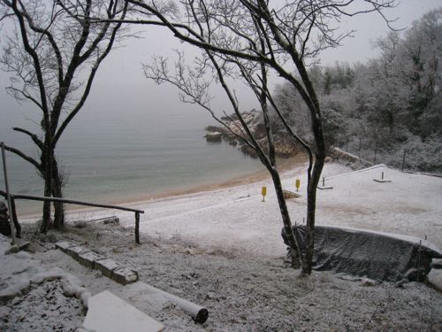 Schnee auf Krk